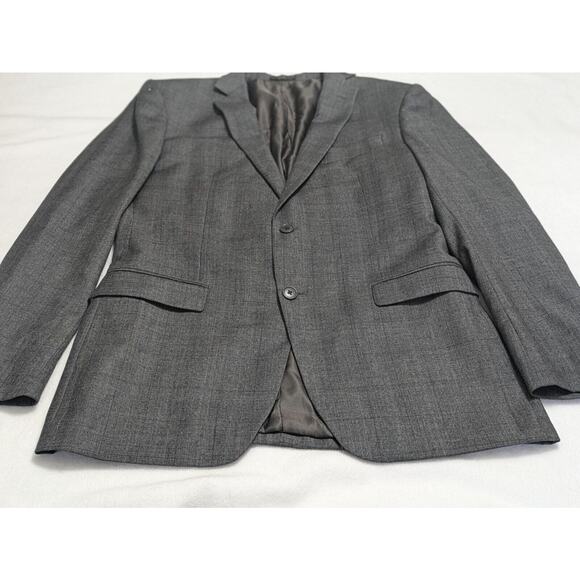 John Varvatos Blazer Mens 42L Gray Bedford Wool Suit Jacket - Picture 1 of 14